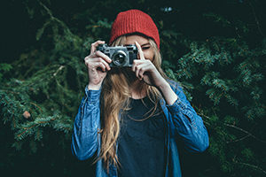 photographer with camera