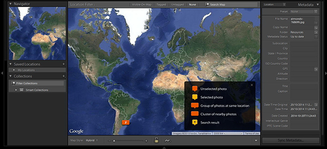 Maps in Lighrtroom