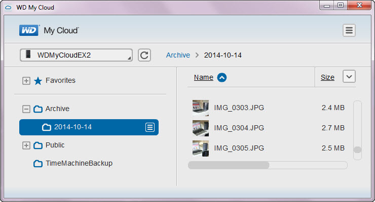 My Cloud Interface