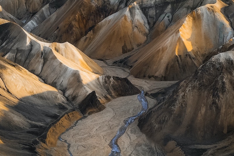 natural light volcanic landscape