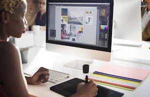 photo editing on a computer