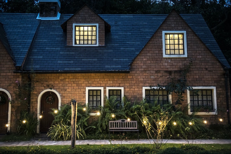 brick house exterior real estate photo