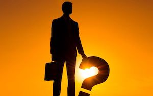 man with question